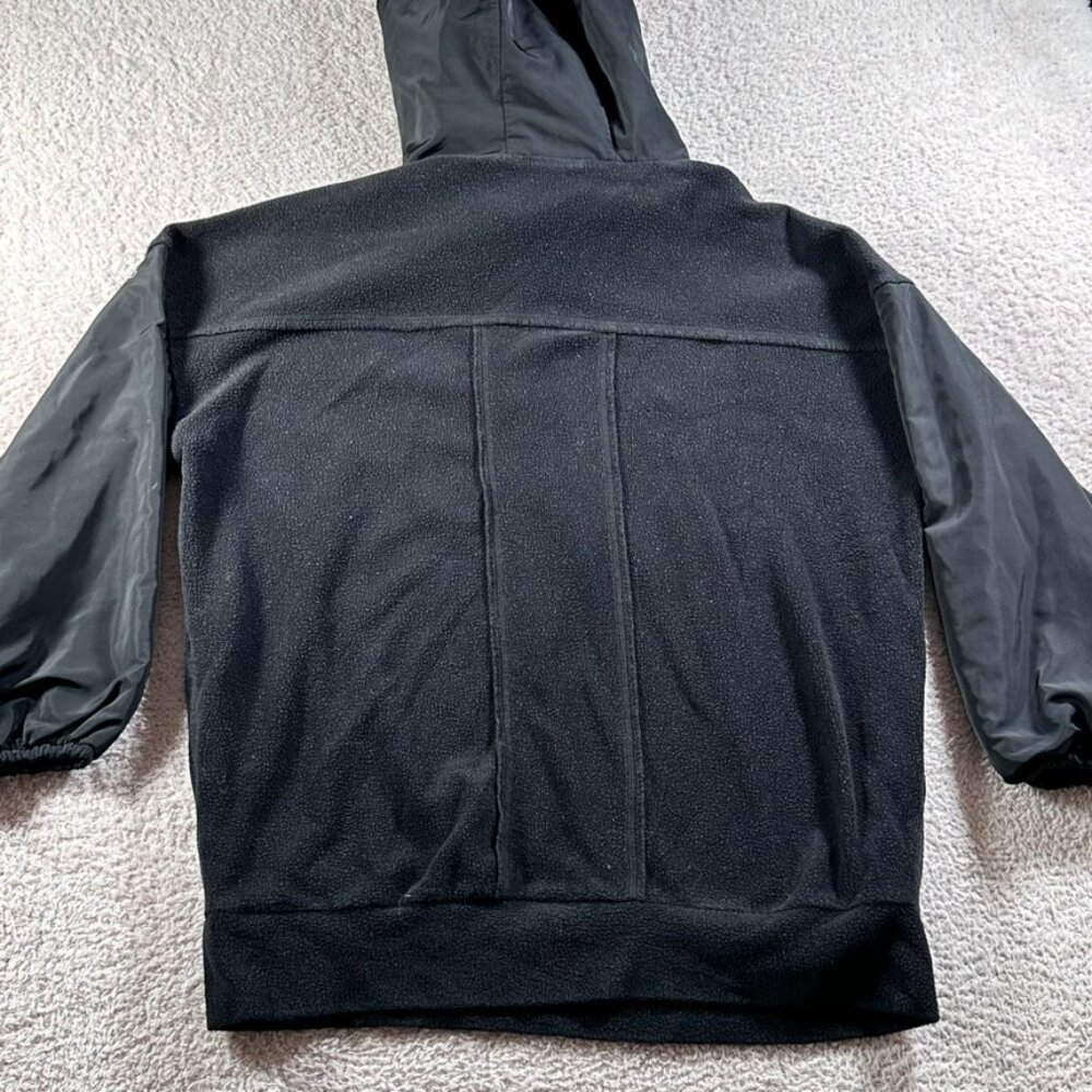 Alo Yoga Sweater Black Mixed Media Oversized Pullover Womens Medium Comfy Lounge - Picture 3 of 11